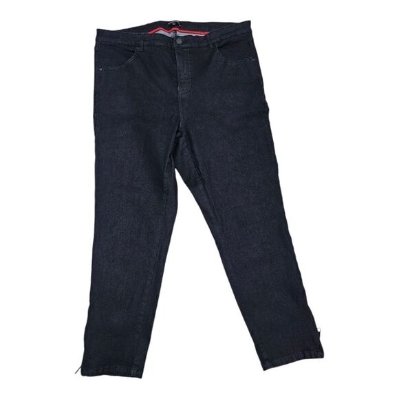 UNIVERSAL STANDARD Black Skinny Leg Ankle Jeans - Size 16 - Picture 1 of 9